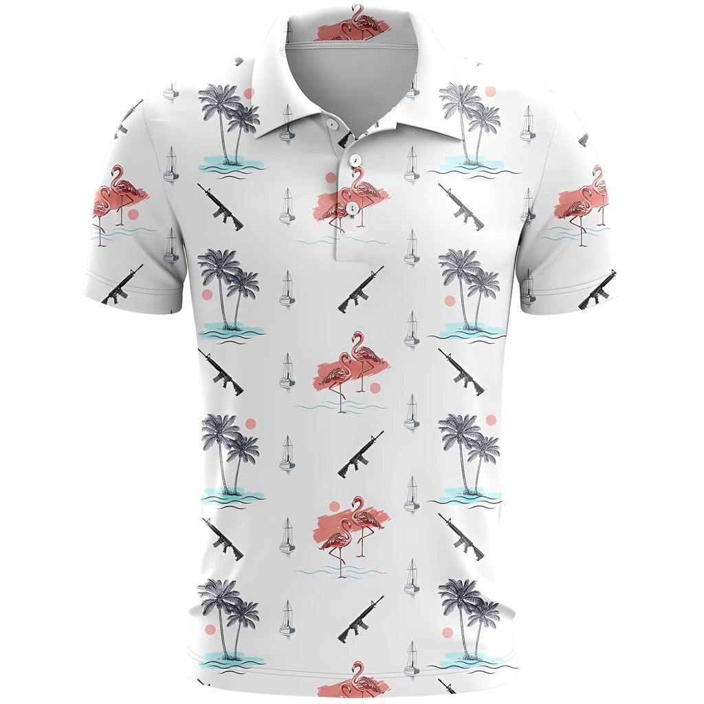 3D printed pattern on a loose fit short sleeve sports T-shirt made from bird eye cloth polyester.