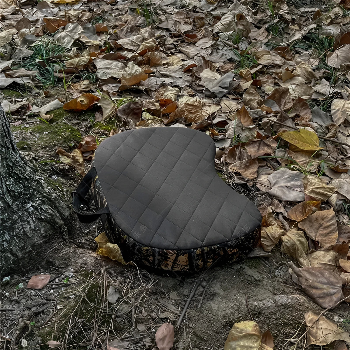 Portable camping cushion in camouflage Oxford cloth, 40 x 29 x 7cm thickened seat pad