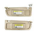 Beige left and right car sun visor pair, PVC, 83280-SNA-A01ZA for special vehicle