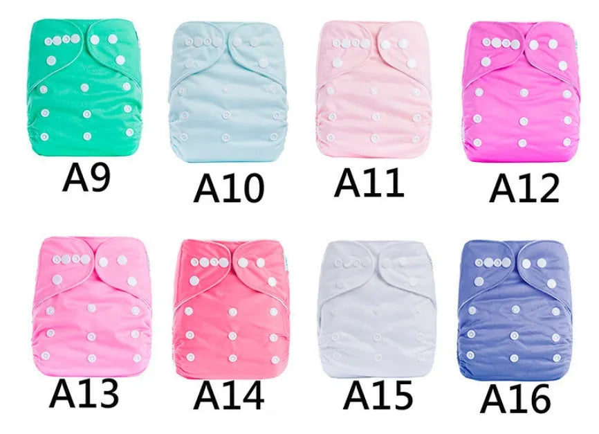 Solid colour leak-proof baby diaper pants with bamboo charcoal lining, 36.5x32.5cm, for babies 3-15kg