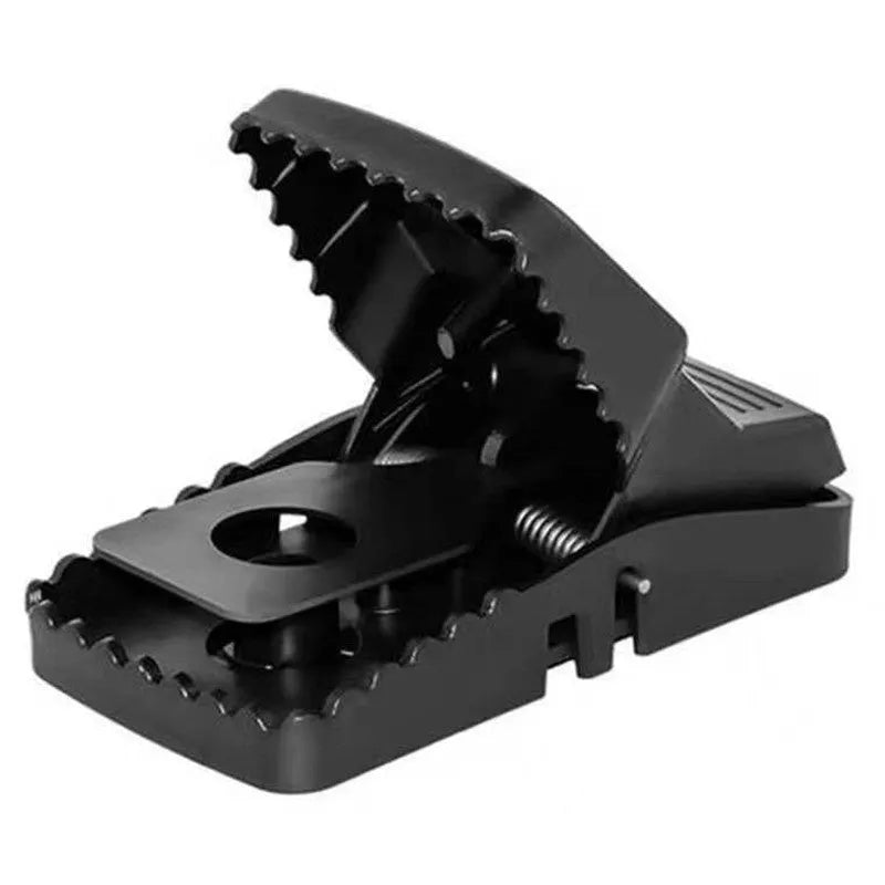 Automatic mouse trap cage shown in small, medium, and large sizes with metal and plastic construction options.
