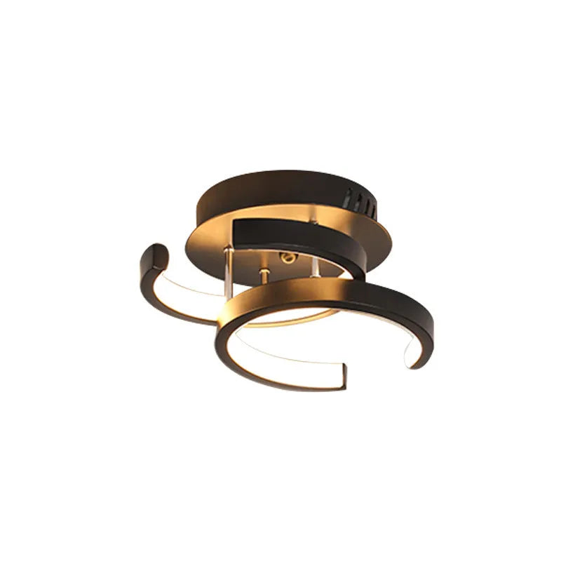 Commercial corridor aisle LED lighting fixture with round lampshade for hotel and restaurant use