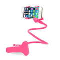 Black flexible phone holder with 70cm long arm and V-type clip for smartphones