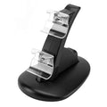 Black dual charging stand for Xbox One controllers with USB connection