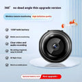 Wireless 360-degree panoramic security camera with night vision on a table