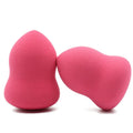 Pink hydrophilic non-latex makeup foundation sponge for wet and dry application methods