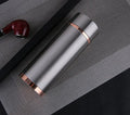 Gold 380ml stainless steel vacuum insulated thermo mug with straight cup design