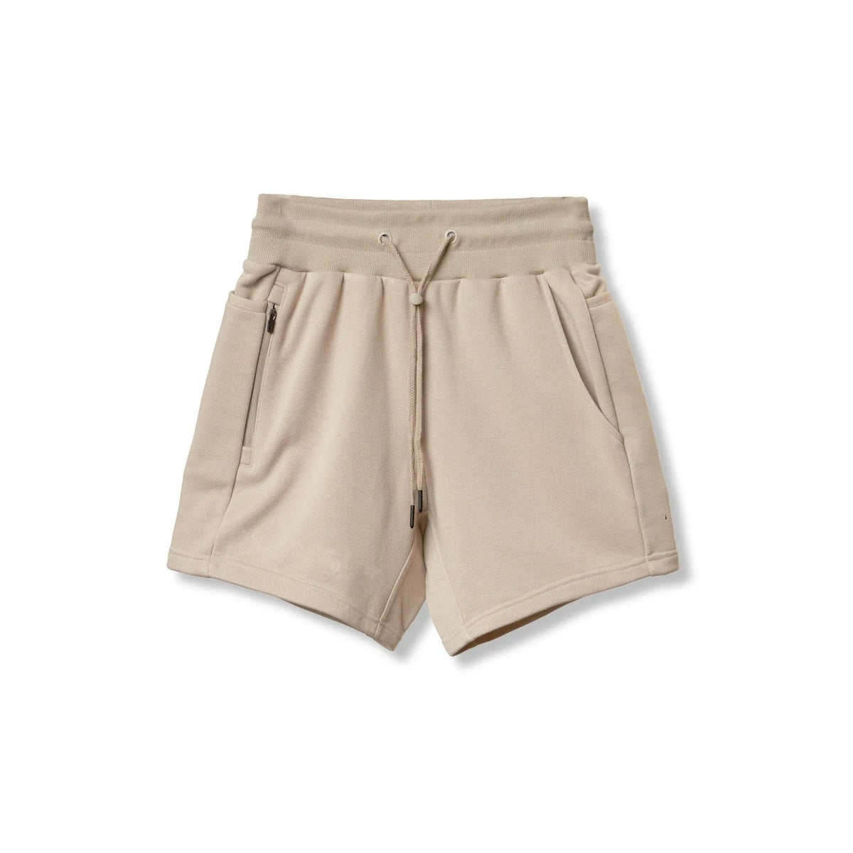 Men's five-point cotton sports shorts in army green, black, white and khaki for running and training