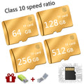 SD memory card recorder in black with 128GB capacity rating
