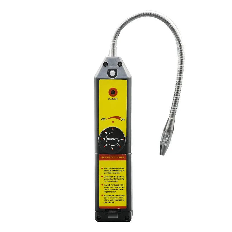 WJL-6000 electronic halogen leak detector with extended probe for automotive refrigerant system testing