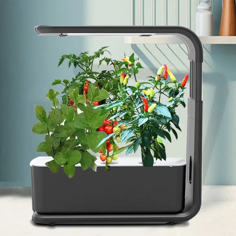 Household supplementary light sunlight plant growth lamp with 60 LED beads in black PVC shell