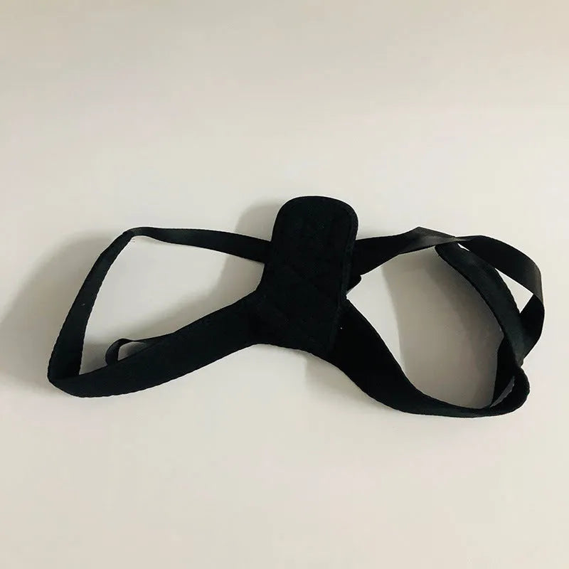 Babaka style nylon back correction band for sitting posture support and humpback prevention