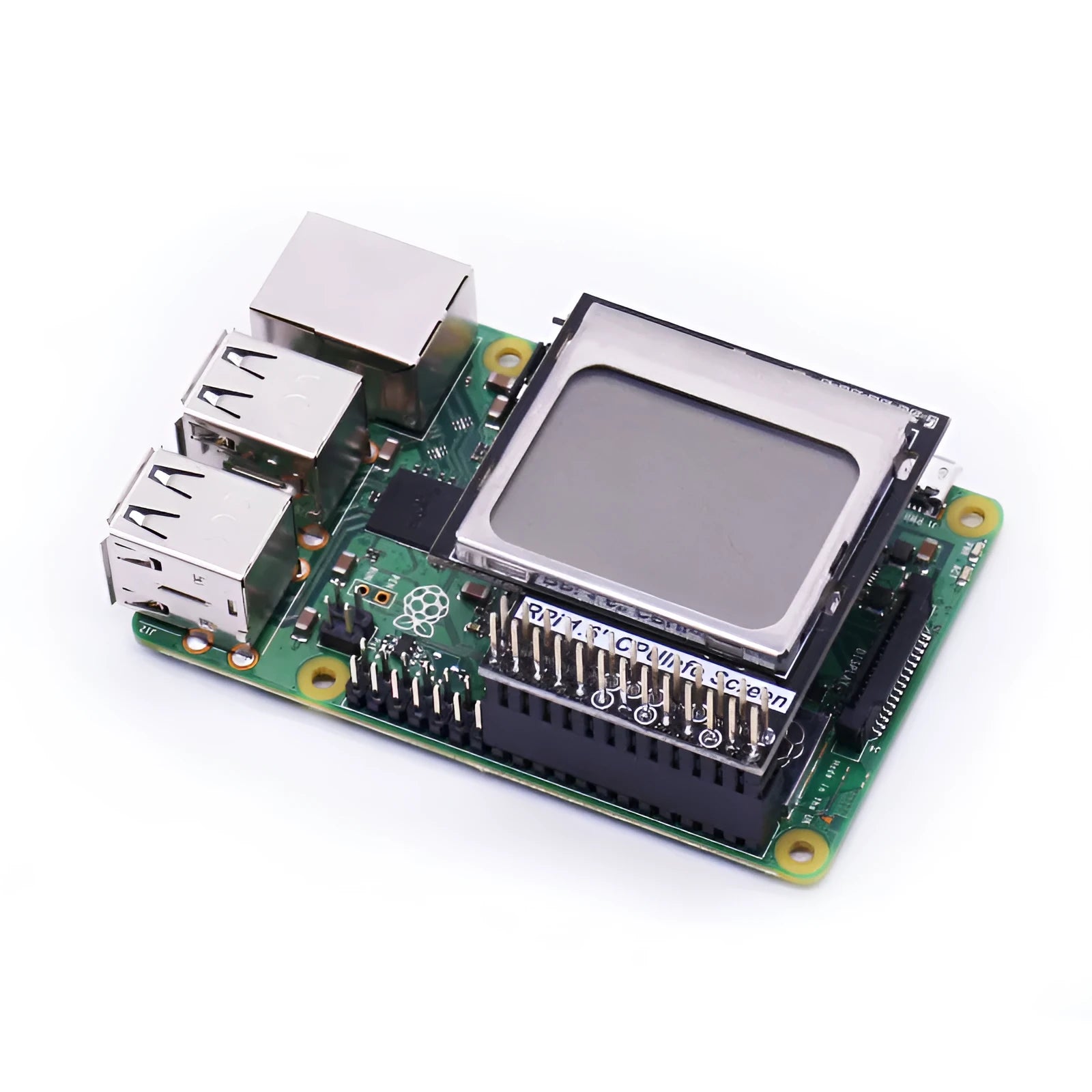 1.6-inch LCD display module for Raspberry Pi with visible screen and backlight switch.