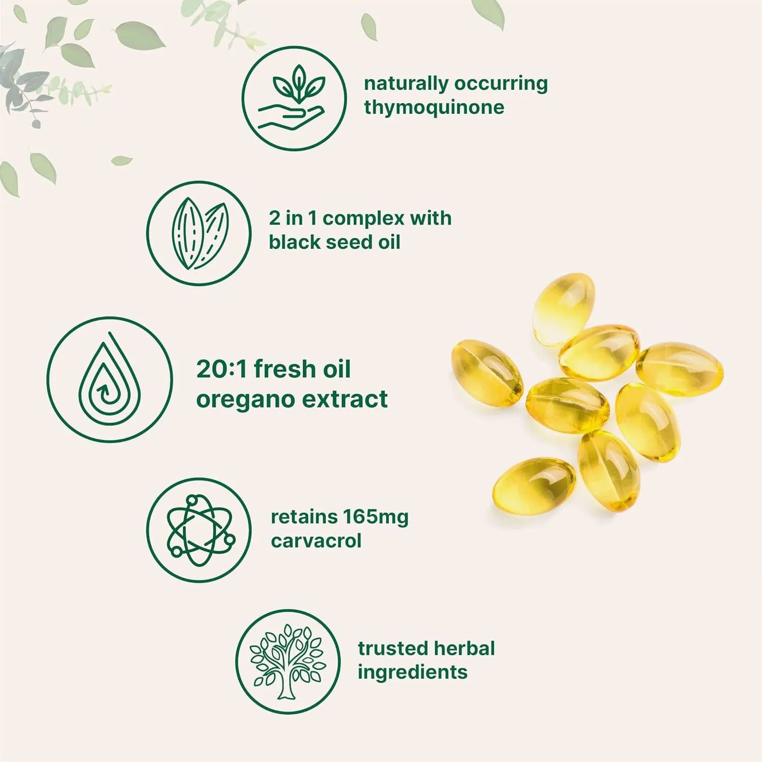 Bottle of Butter Black Seed Oil 1000mg softgel capsules for adult dietary supplement