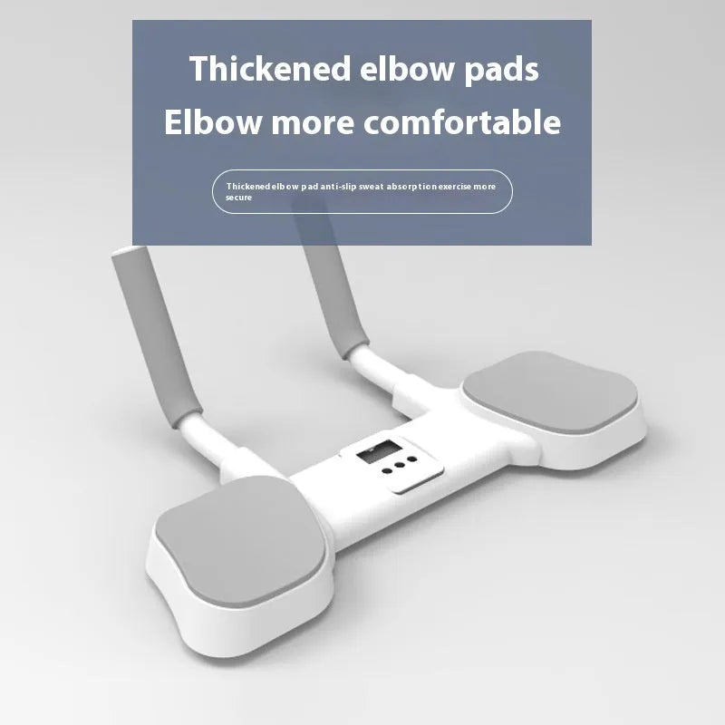 White flat support trainer with alloy aluminium frame and ABS plastic contact points for push-up exercises