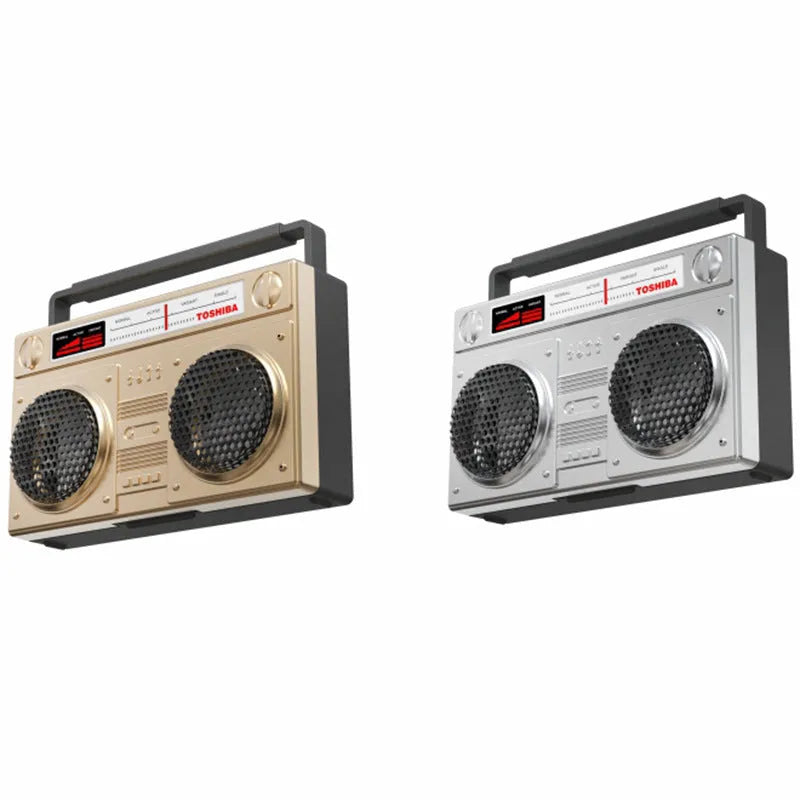 Gold retro cassette tape recorder car air freshener diffuser on a car vent.