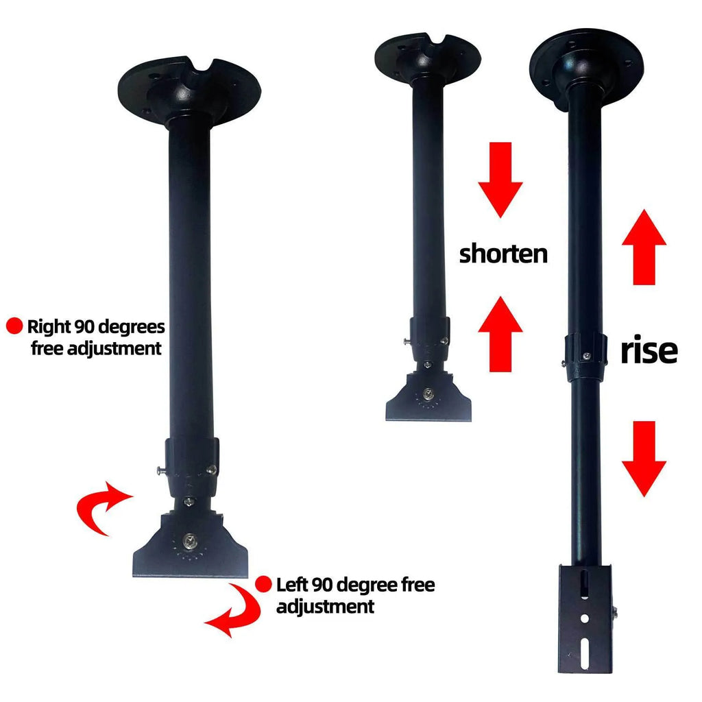 Black metal dedicated desktop hanger stand bracket for holographic 3D projection fan advertising player