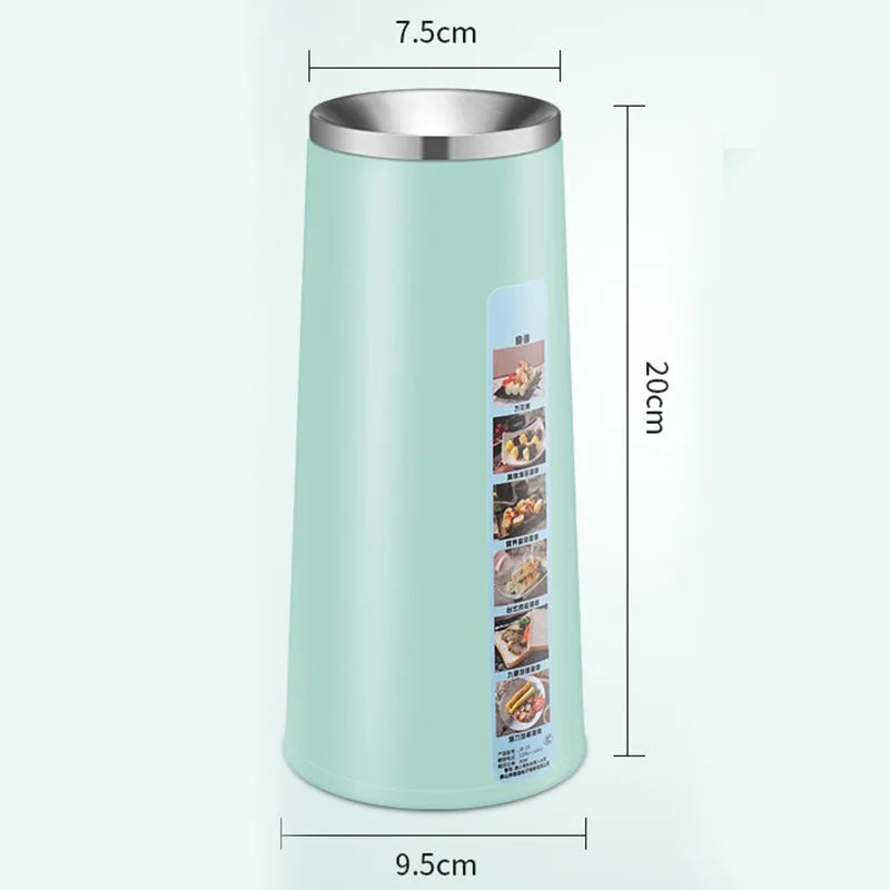Household small egg roll machine in mint green with stainless steel 304 top cover, 80W, 2-egg capacity, compact 95mm x 200mm size