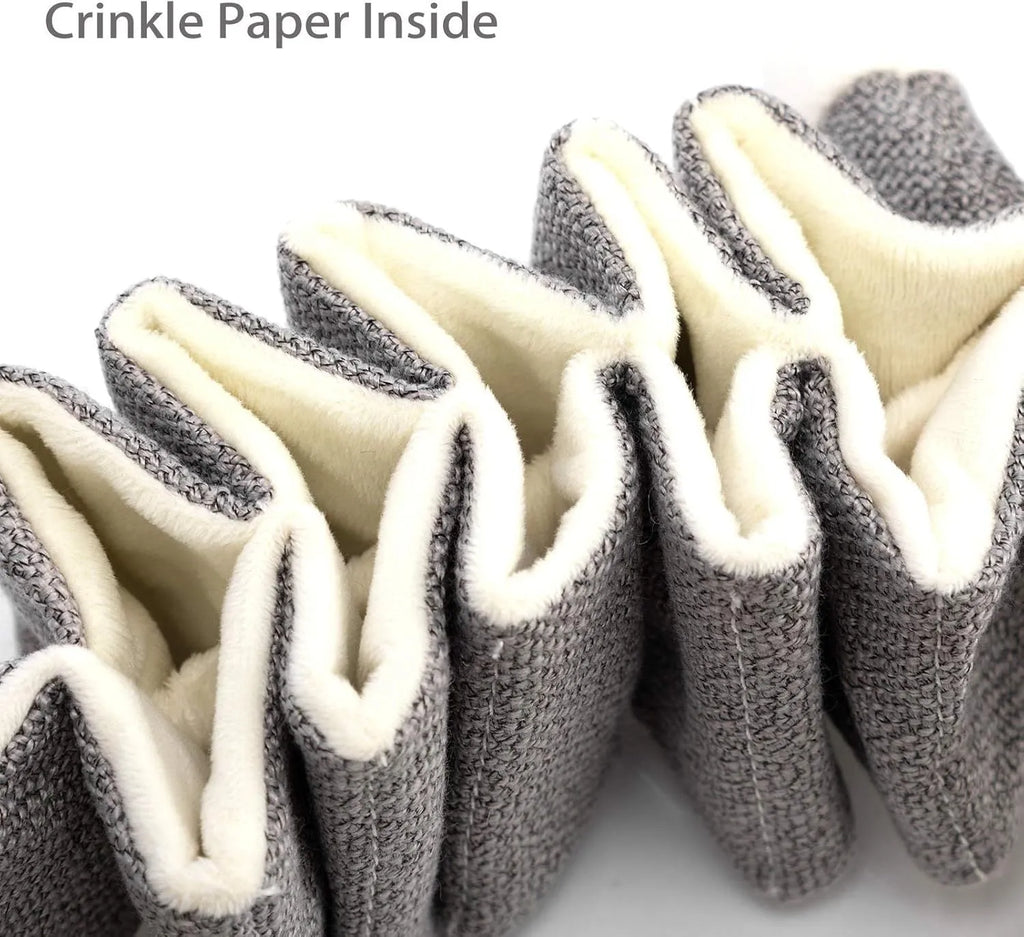 Grey koala dog plush squeaky toy with crinkle paper, measuring 30cm long.