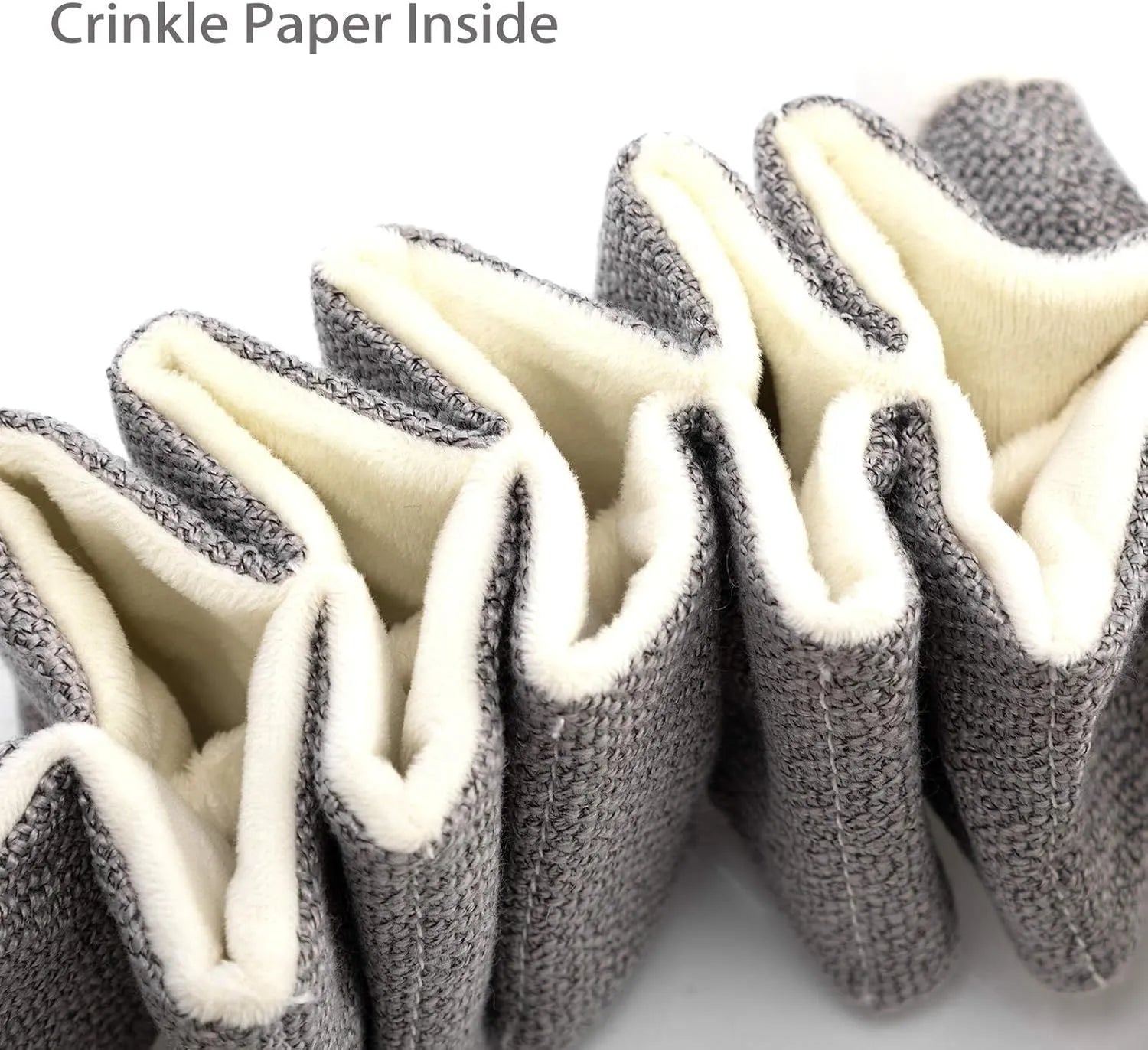 Grey koala dog plush squeaky toy with crinkle paper, measuring 30cm long.