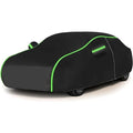 Black portable waterproof sunscreen car cover made from Oxford cloth for general vehicle models