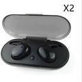 TWS4 Bluetooth headset with graphene vibration film and ergonomic design in black