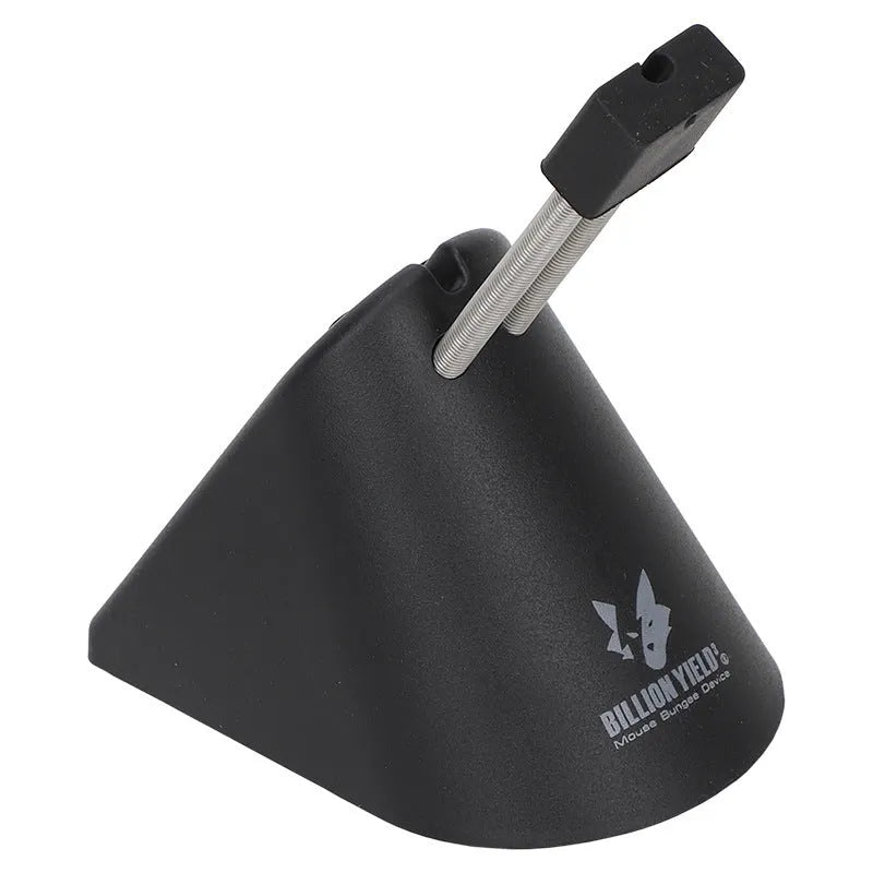 Black and white ABS plastic mouse cable holder bracket for wired gaming mice