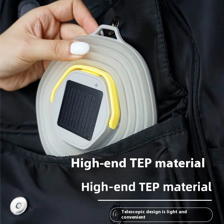 White camping lamp with large capacity lighting and single-key cycle switch for tent use