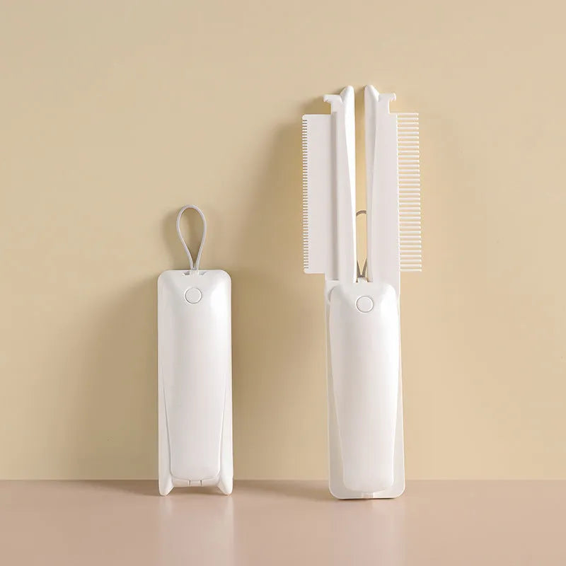 ABS plastic pet grooming brush for cats and dogs in pink and white colour options