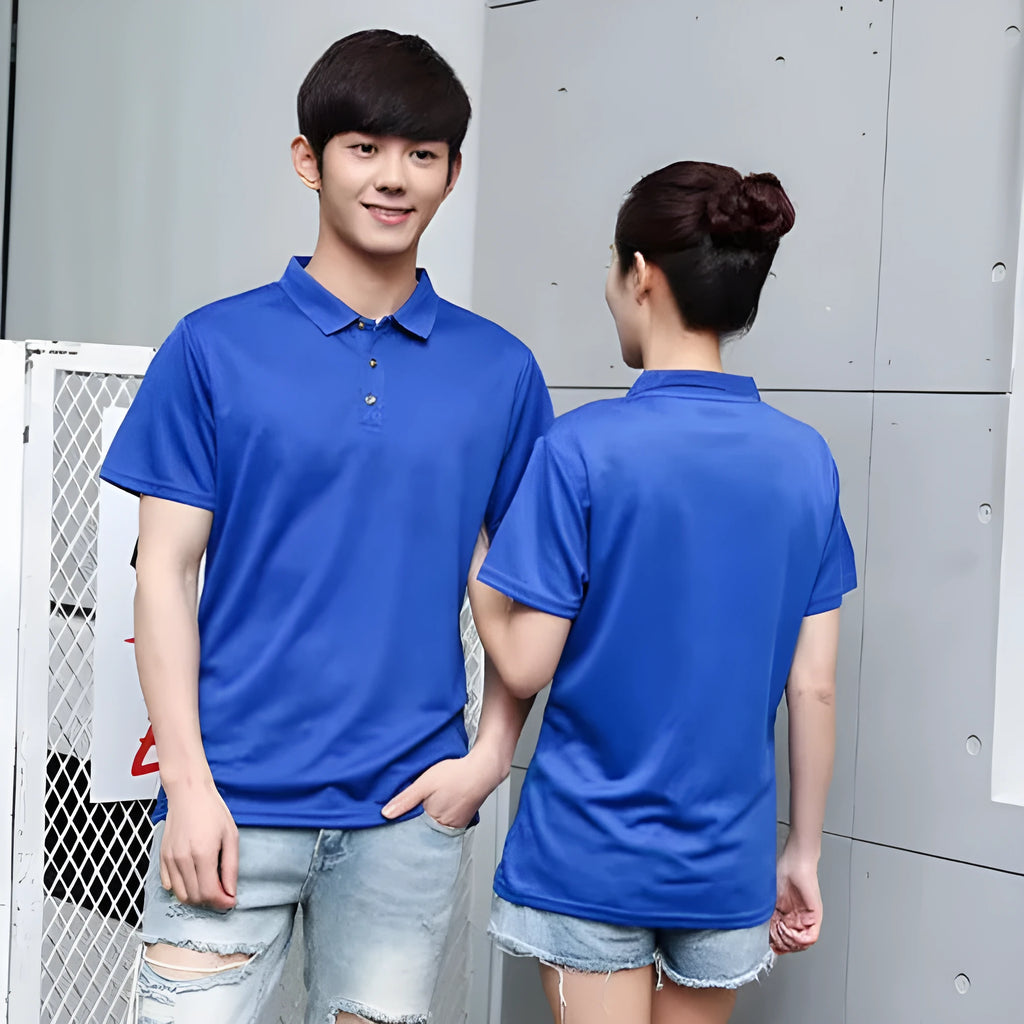 High grade quick-drying loose fit sports T-shirt in nylon polyester fibre, available in multiple colours and sizes S to 4XL