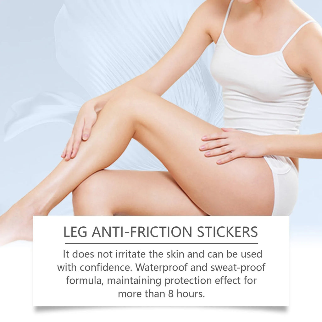 Pack of 10 leg anti-wear patches with skincare ingredients for daily use