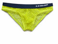 Large mesh breathable summer briefs with personalised letters printed in four colour options