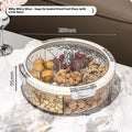 Light luxury sealed plastic candy box cover for dried fruit in milk silver colour