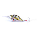 Fish feather design hard fishing bait lure measuring 7.5cm with floating construction for sea fishing