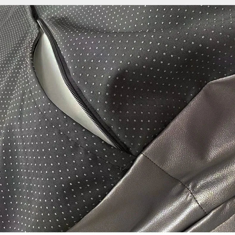 Large cloth dog kennel mat 124cm x 30cm in dot style khaki or dark grey rectangular pet bed