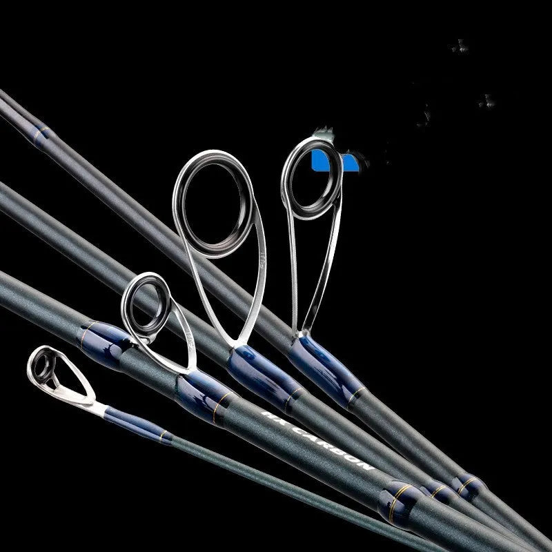 High carbon general purpose fishing rod with hard tonality, multiple style options for freshwater and saltwater angling