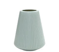 Melamine plastic colourful decorative flower vase measuring 16x20cm in blue, green, pink, or white options