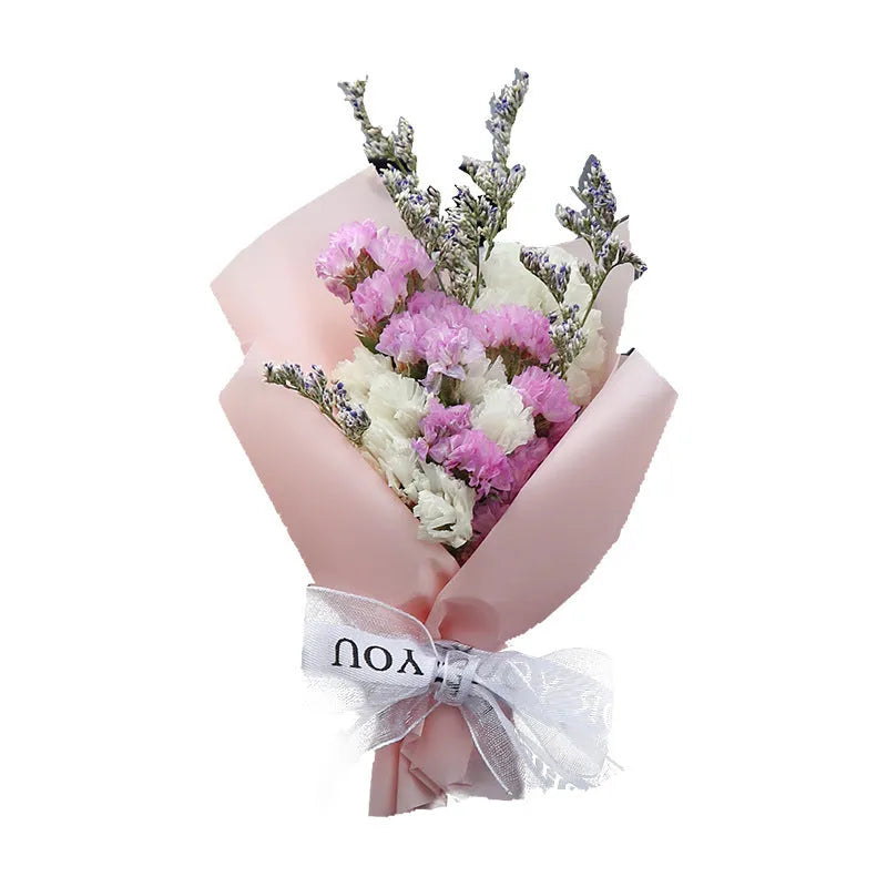 Mini dried flower bouquet for car air vent decoration in a selection of colours and styles
