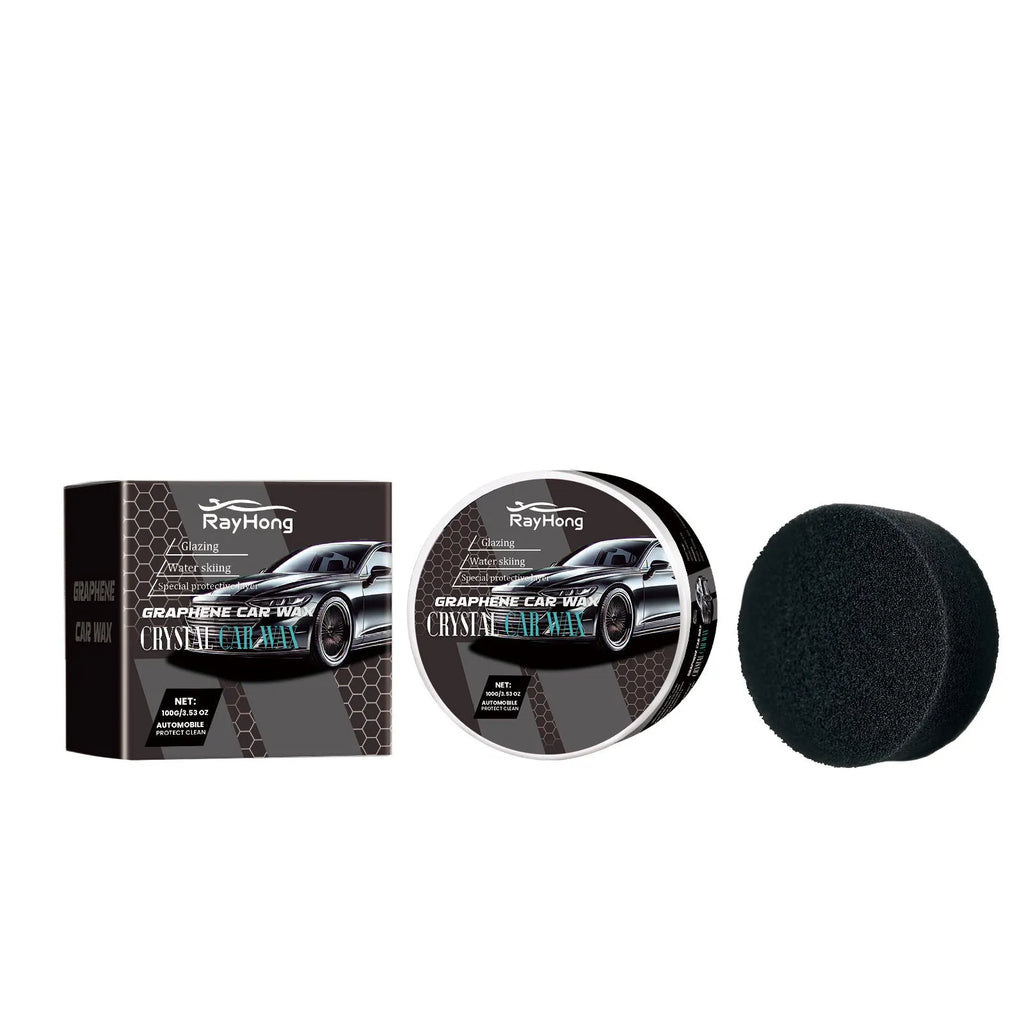 Car coating cream anti-scratch enhanced gloss paste with sponge, 100g set for car paint repair