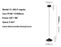Adjustable Nordic pendant light in moon white or obsidian black with lifting mechanism