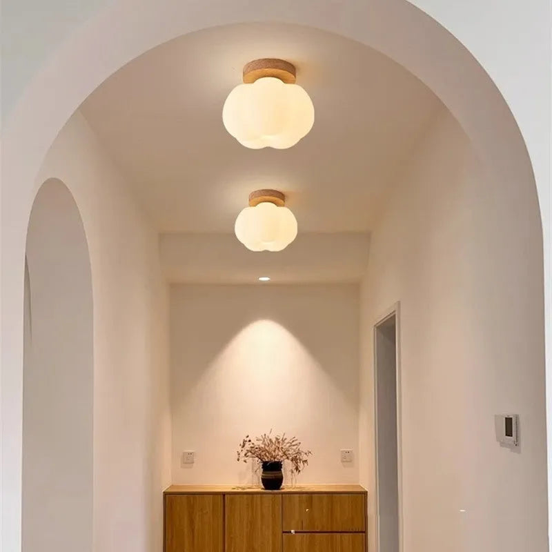 Surface mounted concealed ceiling lamp with LED warm, white, or tri-colour illumination for living room or corridor