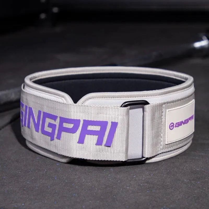 Abdominal exercising band for waist protection during weight training exercises