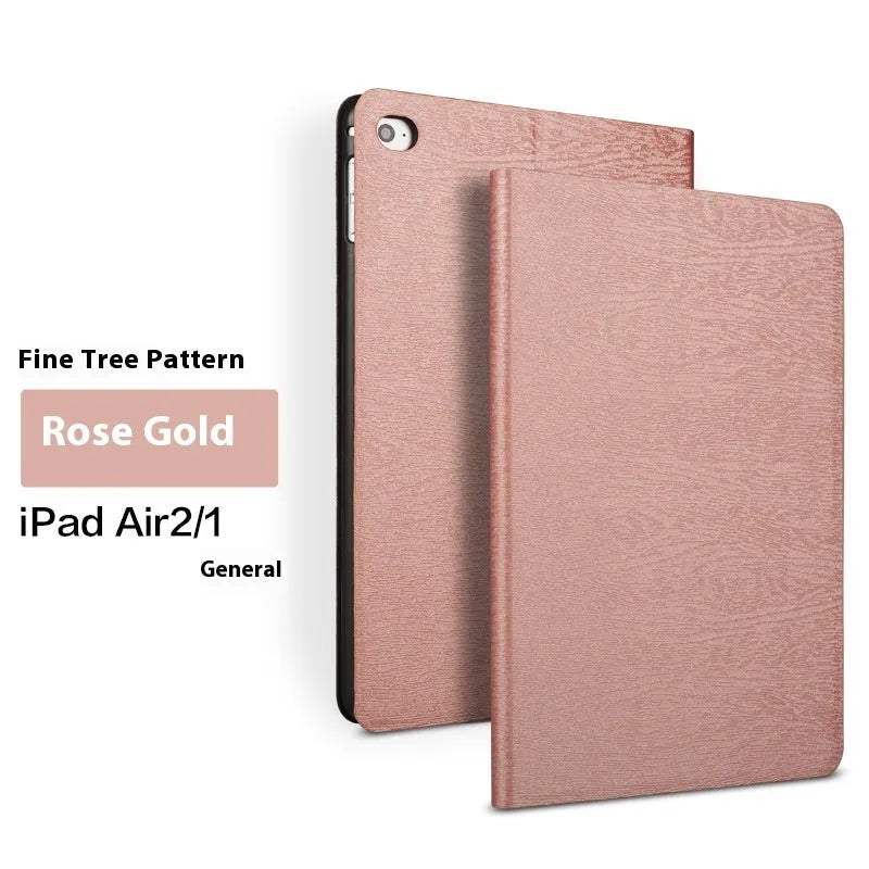 Imitation leather iPad protective cover with integrated sleep bracket in sapphire blue colour