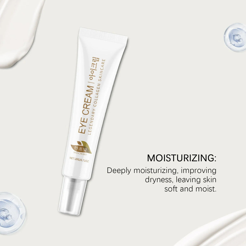 Jar of 20g collagen and hyaluronic acid eye cream for moisturising