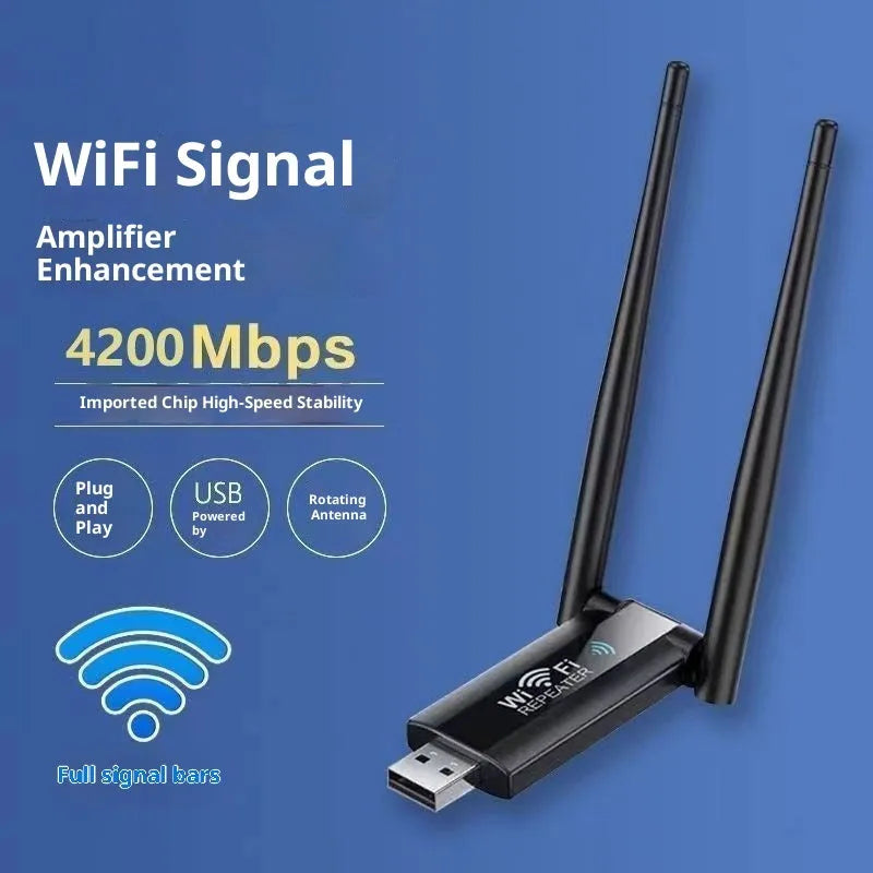 WiFi Signal Amplifier Enhanced Wireless Extender in plastic housing for home network coverage