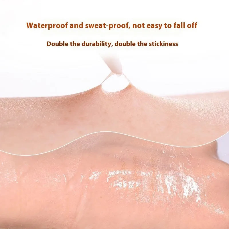 Double eyelid stickers roll with invisible lace material in crescent and olive shapes