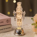 Transparent plastic walnut soldier nutcracker Christmas desktop ornament