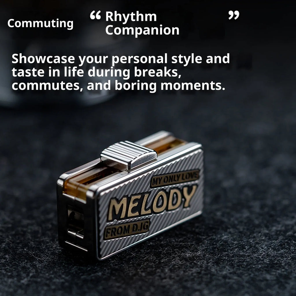 Titanium alloy mechanical scale push EDC fingertip decompression toy in Melody colour