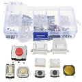 Box of 250 surface-mount push-button tactile switches for industrial electronics projects
