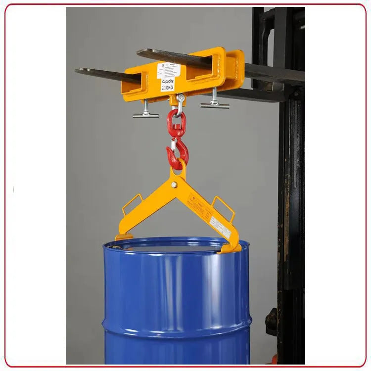 25-ton capacity rotating forklift crane hook with safety locking mechanism for mobile crane conversion